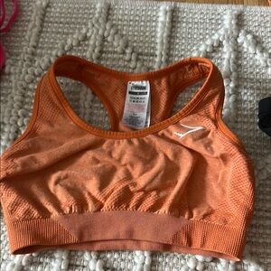 Gymshark Orange Racerback Sports Bra